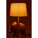 Tafellamp Bruin Polykunsthars 26 cm 26x31.2x48 cm-Tafellampen-J-Line
