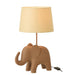 Tafellamp Bruin Polykunsthars 26 cm 26x31.2x48 cm-Tafellampen-J-Line