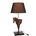 Tafellamp Bruin Polykunsthars 36 cm-Tafellampen-J-Line