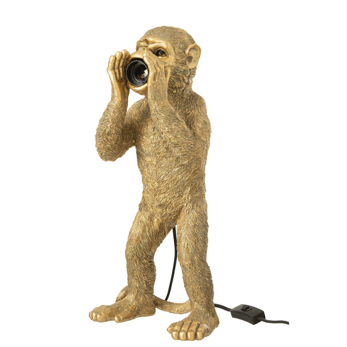 Tafellamp Bruin Stone 18 cm-Tafellampen-J-Line