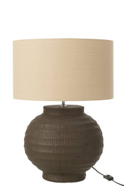 Tafellamp Bruin Terracotta 46 cm 46x46x62 cm-Tafellampen-J-Line