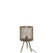 Tafellamp Bruin ijzer S 26 cm 25.5x25.5x45.5 cm-Tafellampen-J-Line