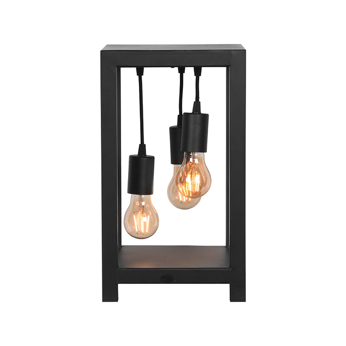 Tafellamp Dangle Robuuste Metaal Zwart 23x23x41 cm-Tafellampen-LABEL51