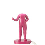 Tafellamp Fuchsia Polykunsthars 14 cm 14x19.5x44.5 cm-Tafellampen-J-Line