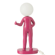 Tafellamp Fuchsia Polykunsthars 14 cm 14x19.5x44.5 cm-Tafellampen-J-Line