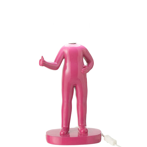 Tafellamp Fuchsia Polykunsthars 14 cm-Tafellampen-J-Line