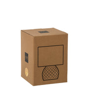 Tafellamp Goud Glas 17 cm 17.2x17.2x23 cm-Tafellampen-J-Line