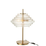 Tafellamp Goud Glas 36 cm 36x54x36 cm-Tafellampen-J-Line