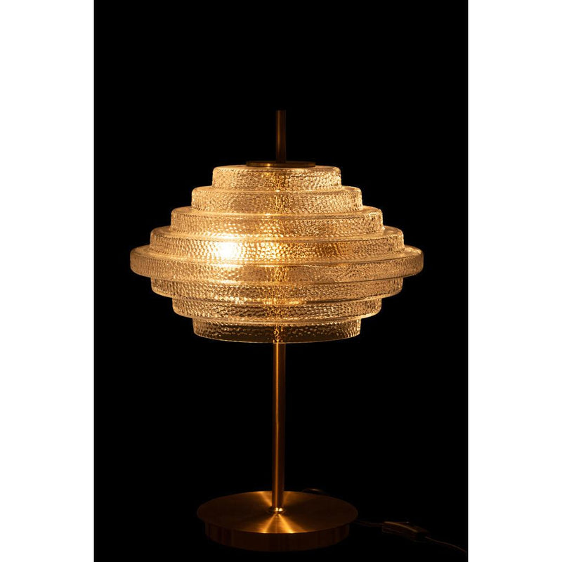 Tafellamp Goud Glas 36 cm 36x54x36 cm-Tafellampen-J-Line