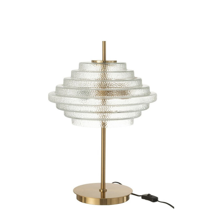 Tafellamp Goud Glas 36 cm 36x54x36 cm-Tafellampen-J-Line