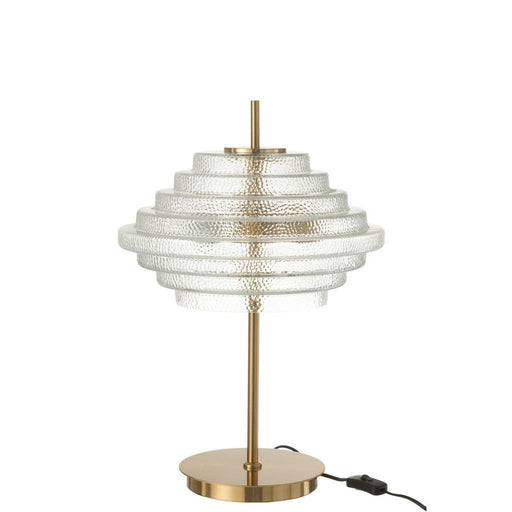 Tafellamp Goud Glas 36 cm 36x54x36 cm-Tafellampen-J-Line