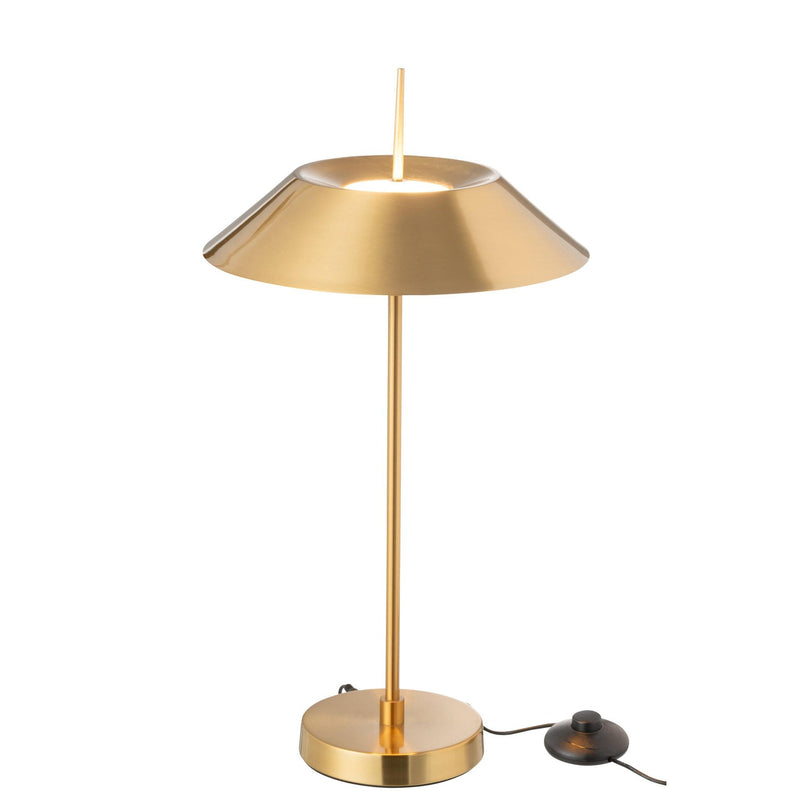 Tafellamp Goud Ijzer 30 cm Ijzer 30.5x30.5x56 cm-Tafellampen-J-Line