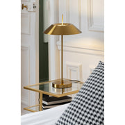 Tafellamp Goud Ijzer 30 cm Ijzer 30.5x30.5x56 cm-Tafellampen-J-Line