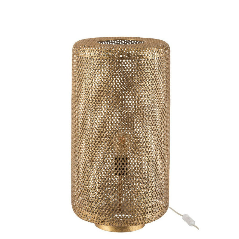 Tafellamp Goud Ijzer Rond 32 cm 32x32x60.5 cm-Tafellampen-J-Line