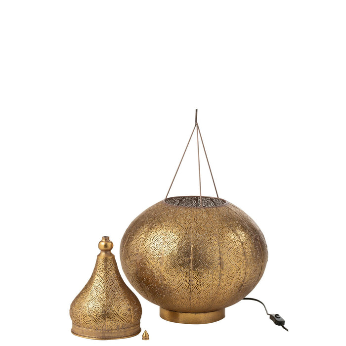 Tafellamp Goud Ijzer S 40 cm-Tafellampen-J-Line
