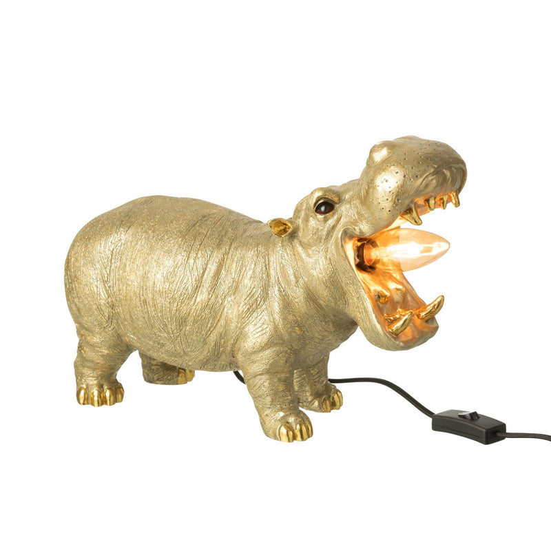 Tafellamp Goud Kunsthars 15 cm 15x37.5x25 cm-Tafellampen-J-Line