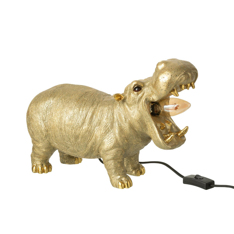 Tafellamp Goud Kunsthars 15 cm 15x37.5x25 cm-Tafellampen-J-Line