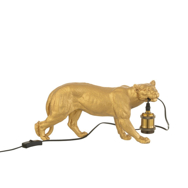 Tafellamp Goud Kunsthars S 11 cm 11x40x20 cm-Tafellampen-J-Line