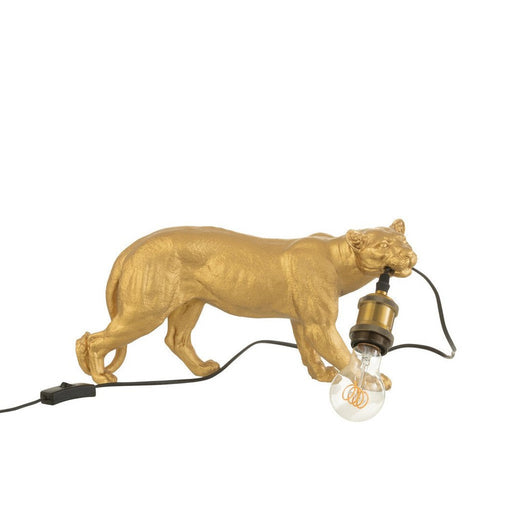 Tafellamp Goud Kunsthars S 11 cm 11x40x20 cm-Tafellampen-J-Line