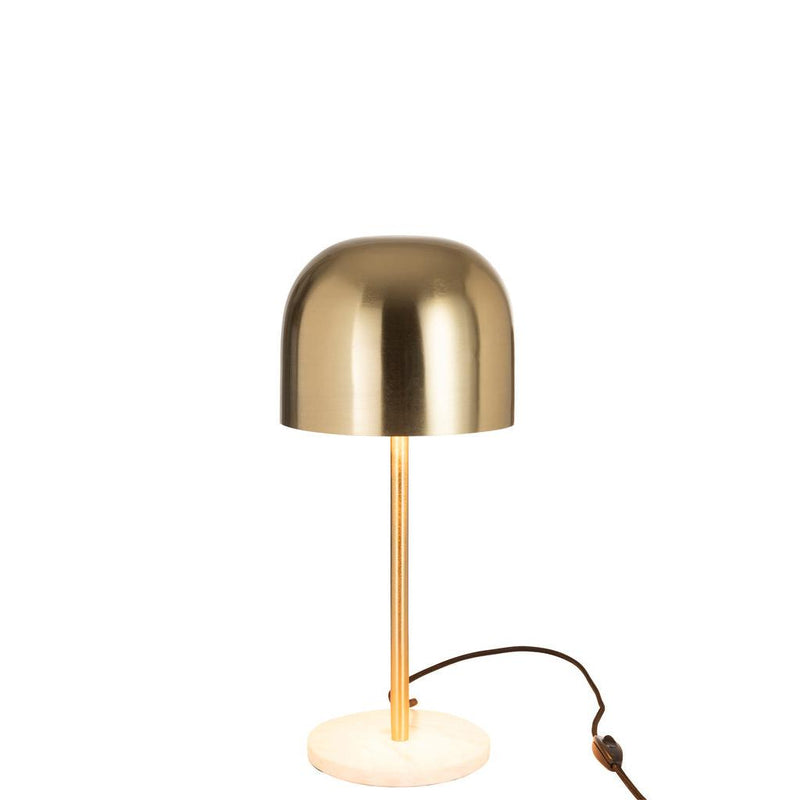 Tafellamp Goud Marmer 20 cm 20.5x20.5x49 cm-Tafellampen-J-Line