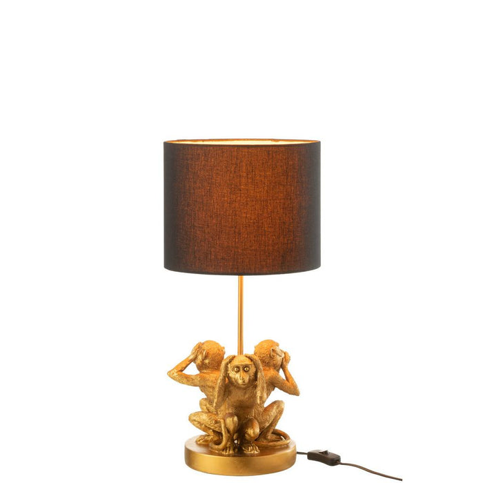 Tafellamp Goud Polykunsthars 25 cm-Tafellampen-J-Line