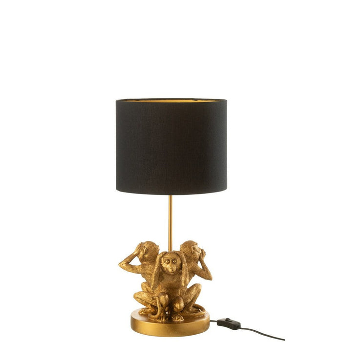 Tafellamp Goud Polykunsthars 25 cm-Tafellampen-J-Line