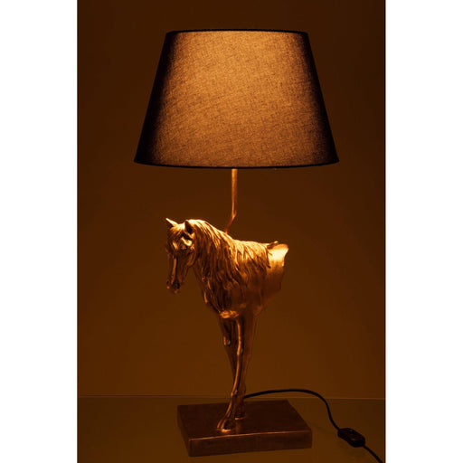 Tafellamp Goud Polykunsthars 36 cm-Tafellampen-J-Line