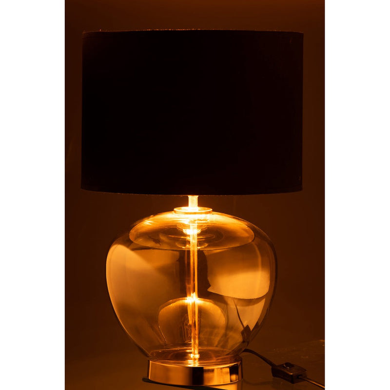 Tafellamp Goud Stof 30 cm 30x30x31 cm-Tafellampen-J-Line