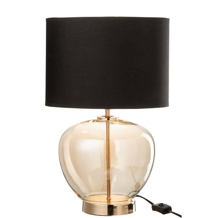 Tafellamp Goud Stof 30 cm-Tafellampen-J-Line