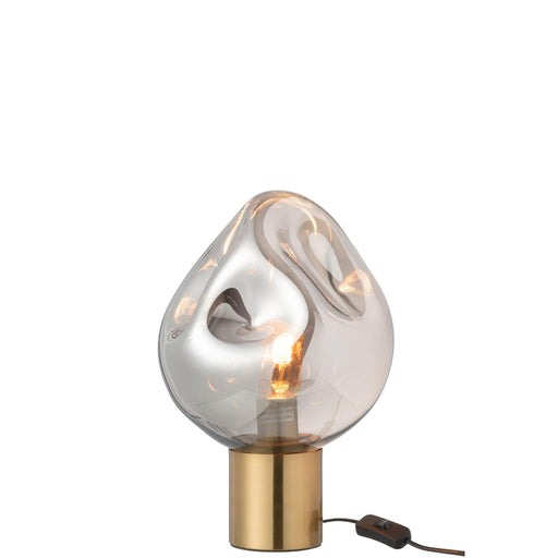 Tafellamp Grijs Aluminium 25 cm 25x25x38 cm-Tafellampen-J-Line