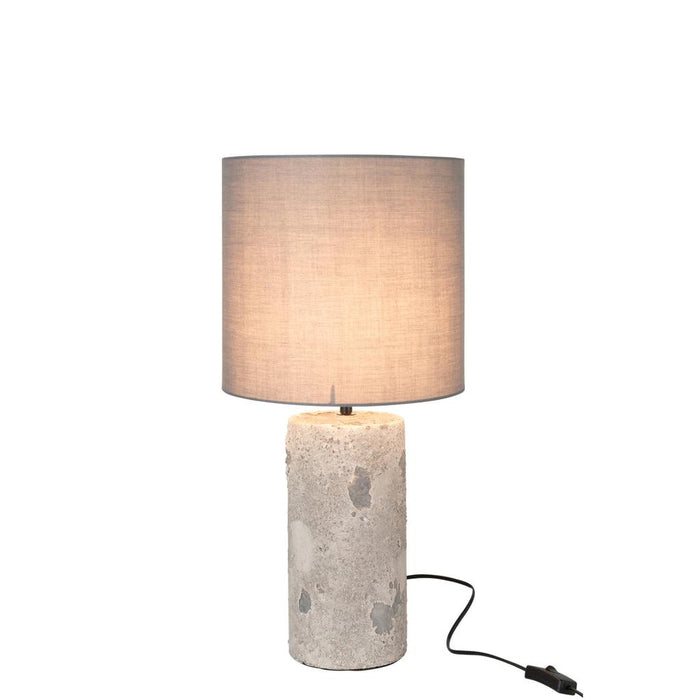Tafellamp Grijs Cement S 29 cm-Tafellampen-J-Line