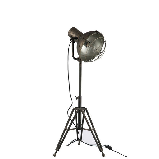 Tafellamp Grijs Elektrische ond Rond 30 cm 30x35x93 cm-Tafellampen-J-Line