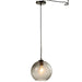 Tafellamp Grijs Glas L 26 cm-Tafellampen-J-Line