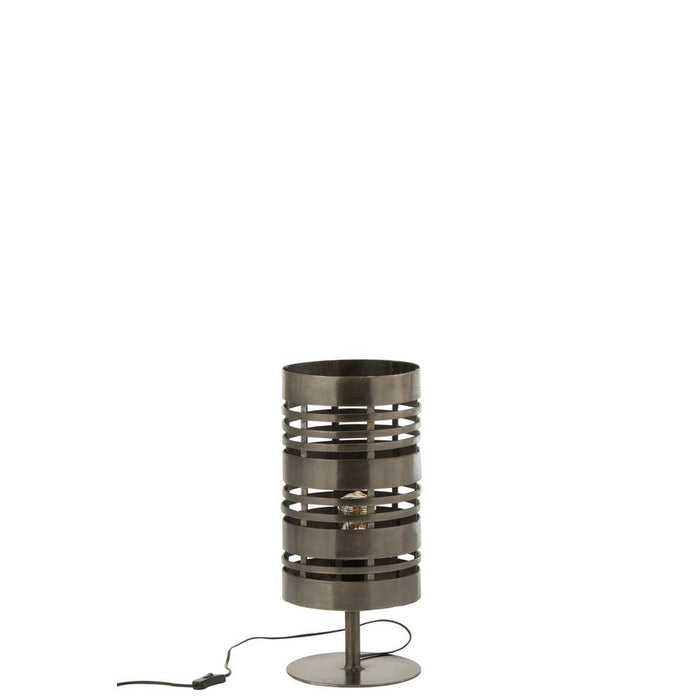 Tafellamp Grijs ijzer 23 cm 23x23x50 cm-Tafellampen-J-Line