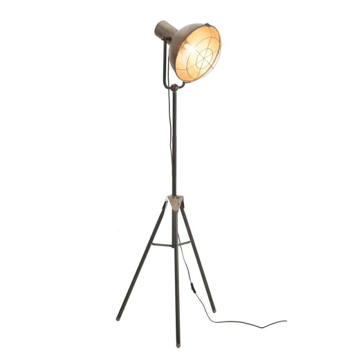 Tafellamp Grijs Metaal Rond 58 cm 58x58x150 cm-Tafellampen-J-Line