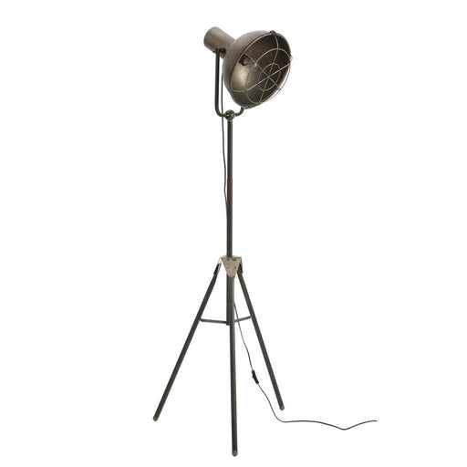 Tafellamp Grijs Metaal Rond 58 cm 58x58x150 cm-Tafellampen-J-Line