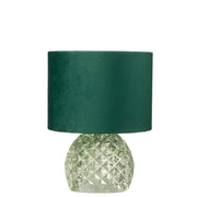 Tafellamp Groen Glas 17 cm 17.2x17.2x23 cm-Tafellampen-J-Line