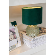 Tafellamp Groen Glas 17 cm 17.2x17.2x23 cm-Tafellampen-J-Line