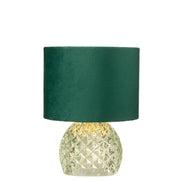 Tafellamp Groen Glas 17 cm 17.2x17.2x23 cm-Tafellampen-J-Line