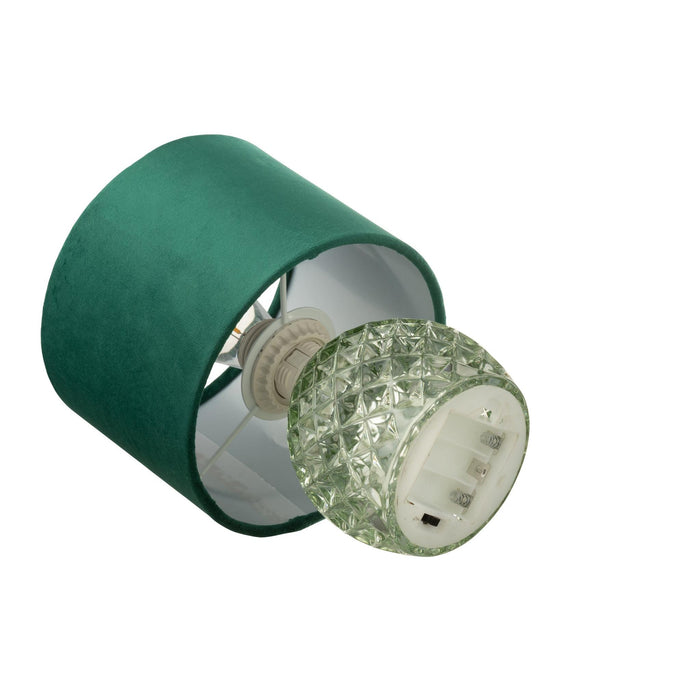 Tafellamp Groen Glas 17 cm-Tafellampen-J-Line