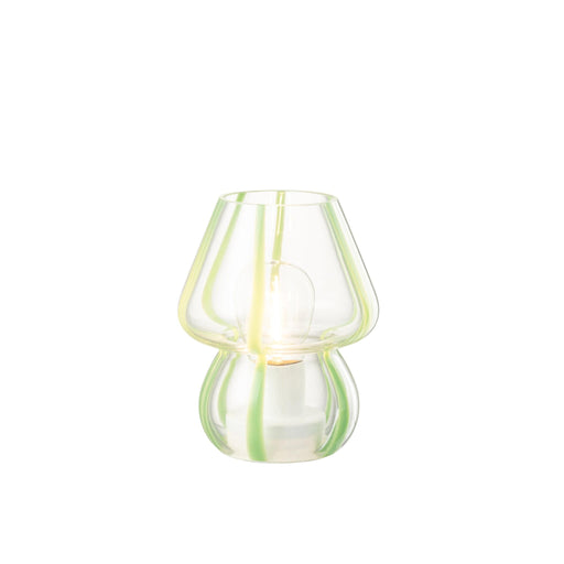 Tafellamp Groen Kunststof S 11 cm 11x11x15 cm-Tafellampen-J-Line
