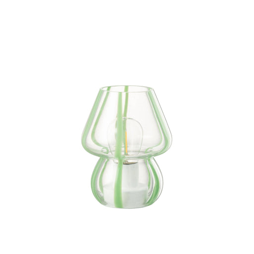 Tafellamp Groen Kunststof S 11 cm 11x11x15 cm-Tafellampen-J-Line