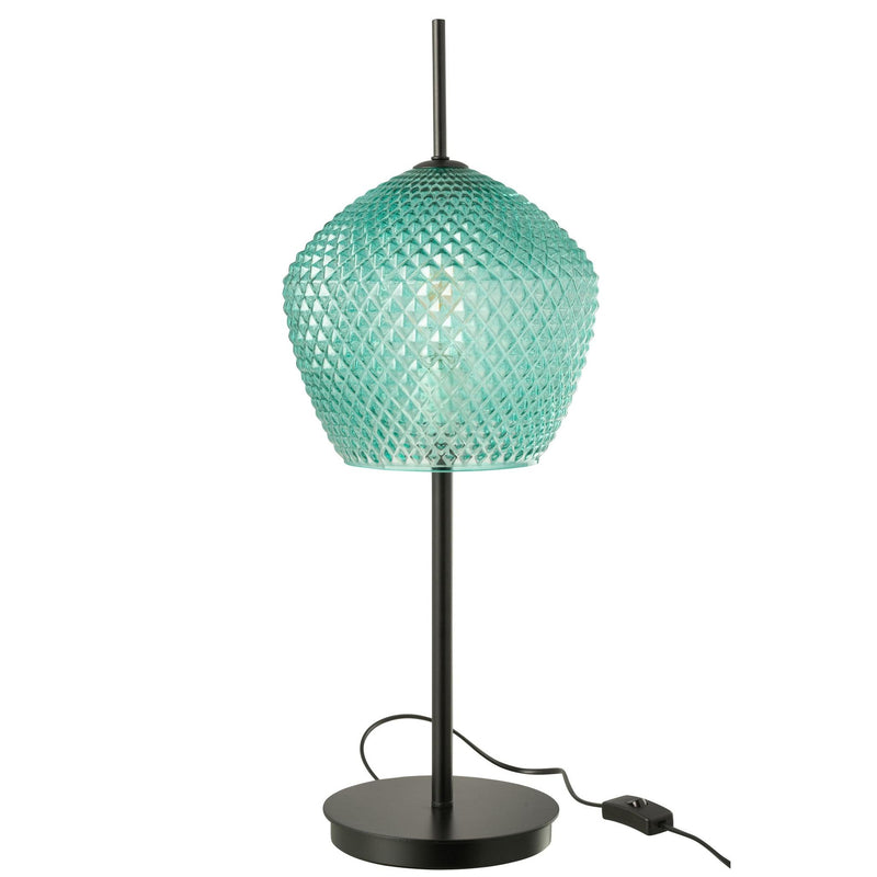 Tafellamp Groen Metaal 23 cm 23x23x60 cm-Tafellampen-J-Line