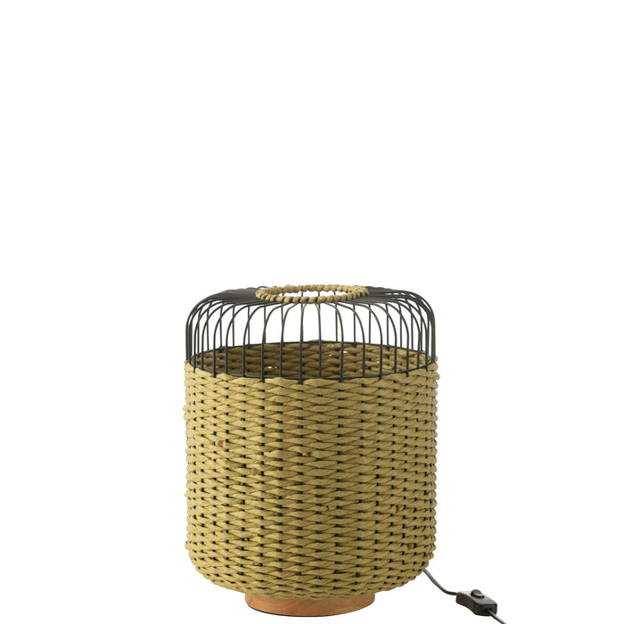 Tafellamp Groen Metaal 27 cm 27x27x34.5 cm-Tafellampen-J-Line