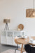 Tafellamp Isla Bamboo hout Beige Ø33x55 cm E27-Tafellampen-Creating Home