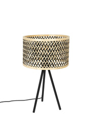 Tafellamp Isla Bamboo hout Beige Ø33x55 cm E27-Tafellampen-Creating Home