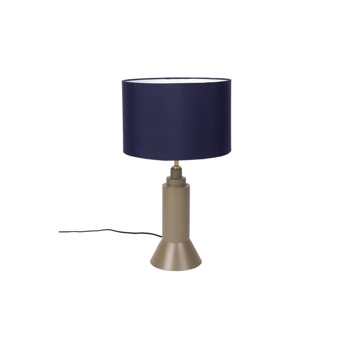 Tafellamp Kaja Donker Metaal Blauw Ø31x57 cm E27-Tafellampen-Creating Home