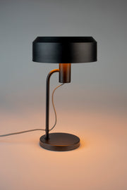 Tafellamp Landon Metaal Zwart Ø24x42 cm E27-Tafellampen-Creating Home