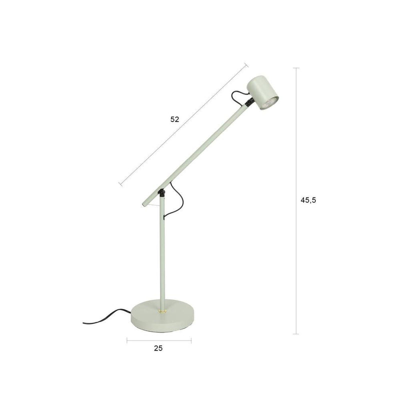 Tafellamp Leeshoekje Werkplek Iron Groen 55x20x45.5 cm-Tafellampen-Creating Home