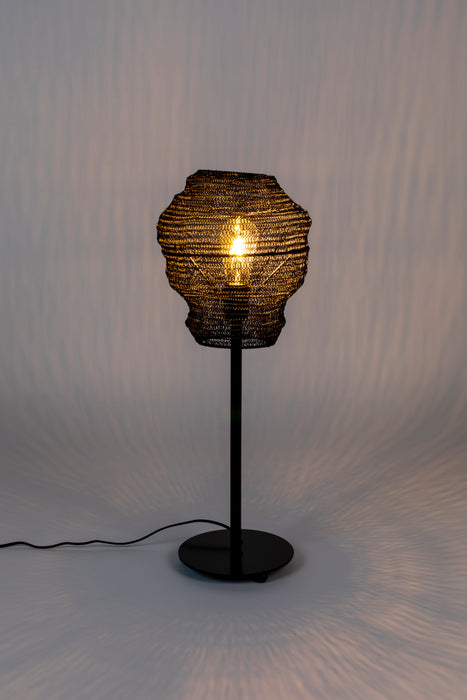Tafellamp Lena Metaal Zwart Ø27x69 cm E27-Tafellampen-Creating Home